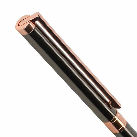 Ручка подарочная шариковая GALANT &quot;ASTRON BRONZE&quot;, корпус металлический, детали розовое золото, узел 0,7 мм, синяя, 143524